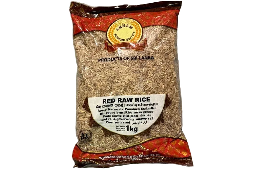 Annam- 1kg Red Raw Rice/ Roter Roh Reis