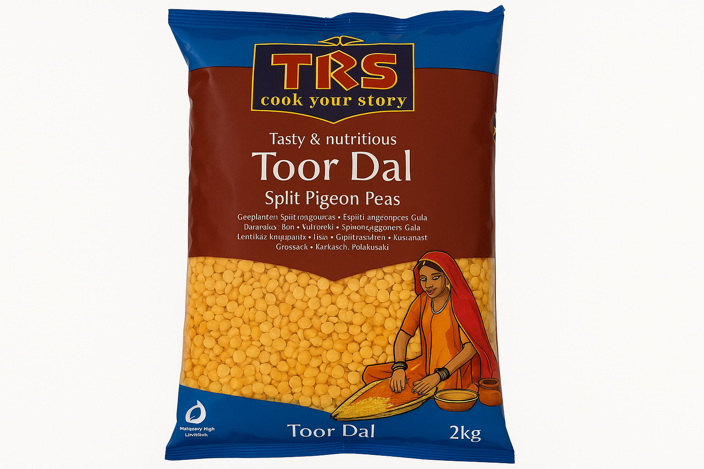 TRS Toor Dal 2kg - verkleinert