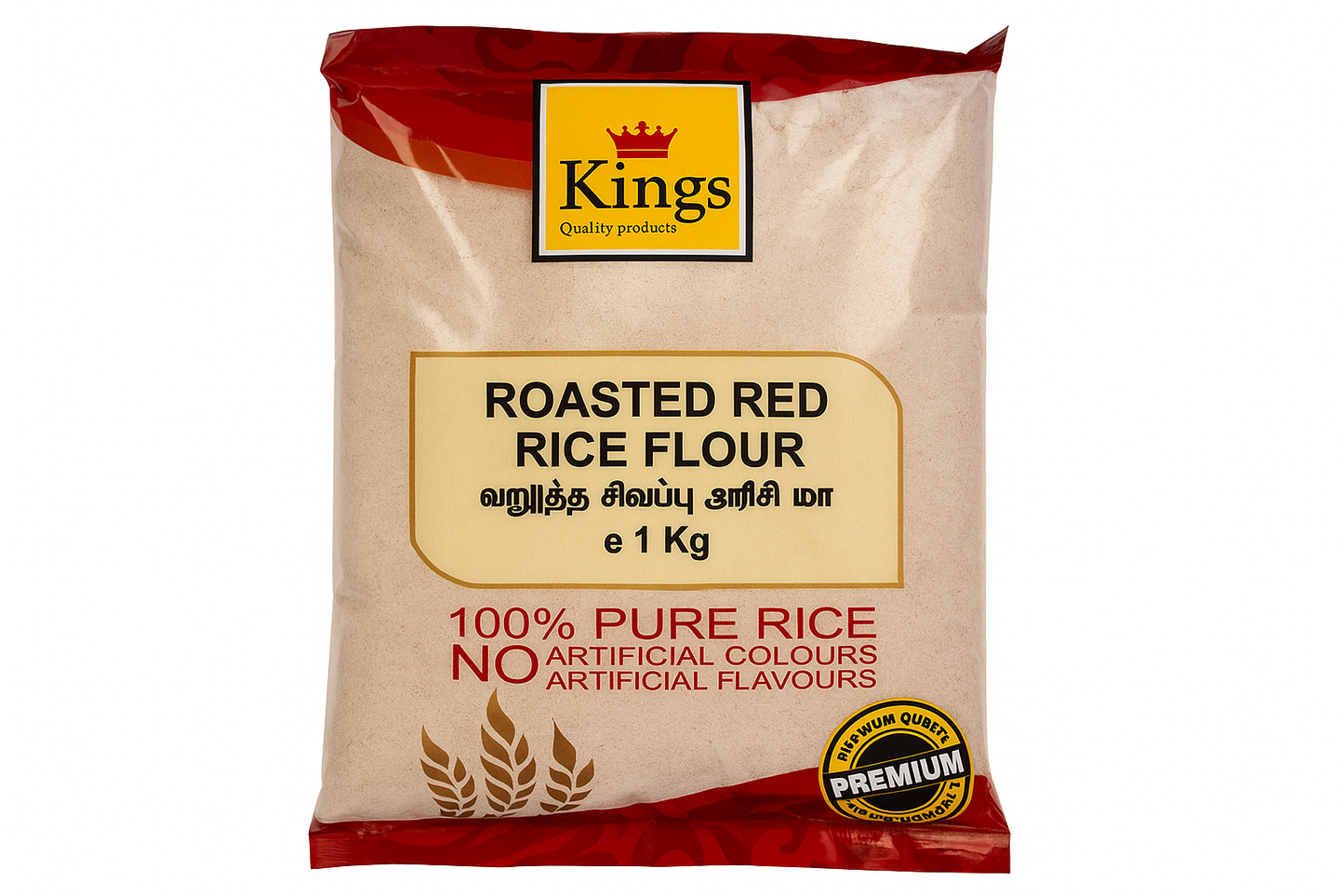 Kings Red Rice Flour - Schrift korrigiert
