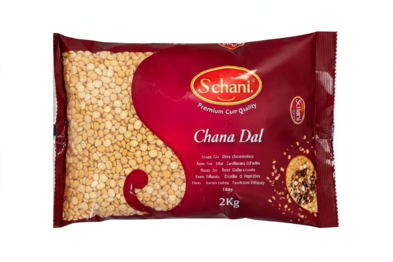 Schani-2Kg Chana Dal/ geschälte halbe Kichererbsen