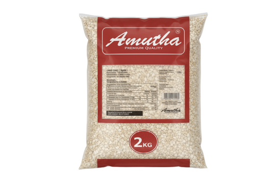 Amutha - 2KG URID DAL (SPLIT)/ URID DAL (GESPALTENE LINSEN)