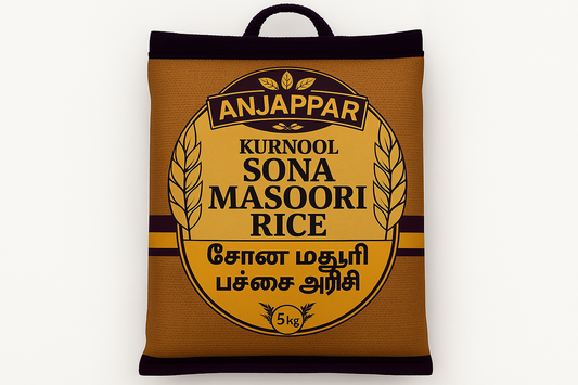 Anjappar- 5Kg Kurnool Sona Masoori Rice/ Sona Masoori Reis