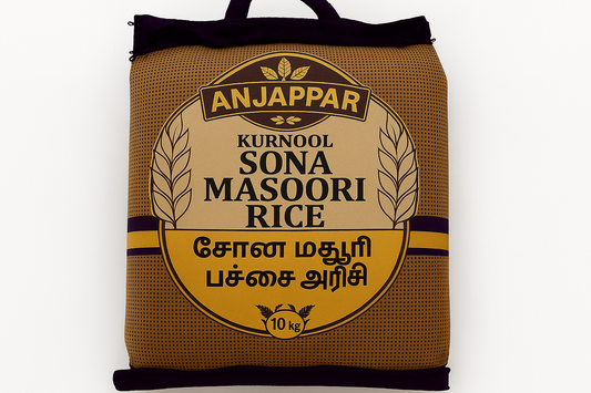 Anjappar- 10Kg Kurnool Sona Masoori Rice/ Sona Masoori Reis