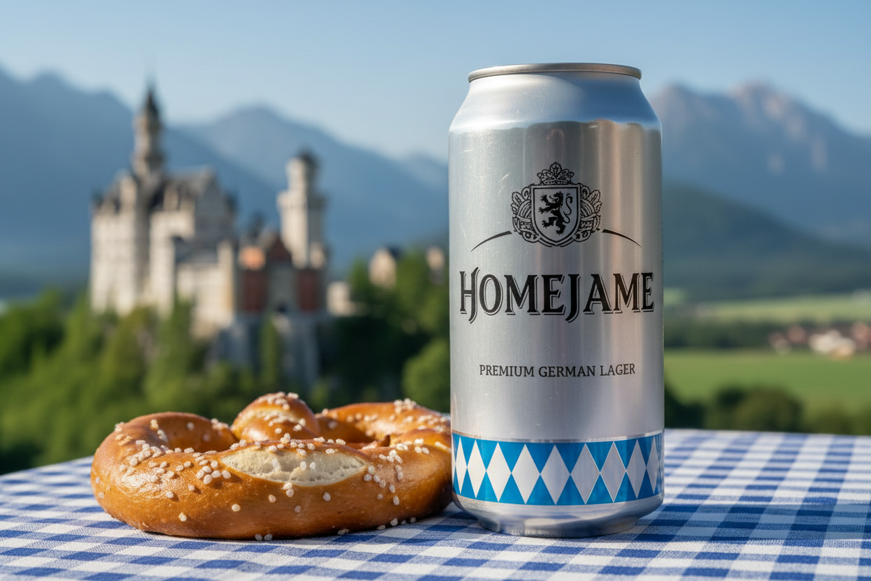 Homejame German Beer with Bavarian Pretzel