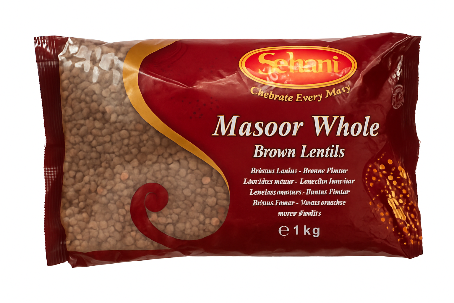Schani Masoor Dal Whole Brown Lentils - verkleinert
