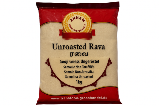 Annam Unroasted Rava - mit tamilischer Schrift