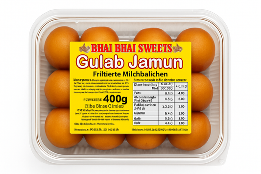 Bhai Bhai Sweets Gulab Jamun - weißer Hintergrund