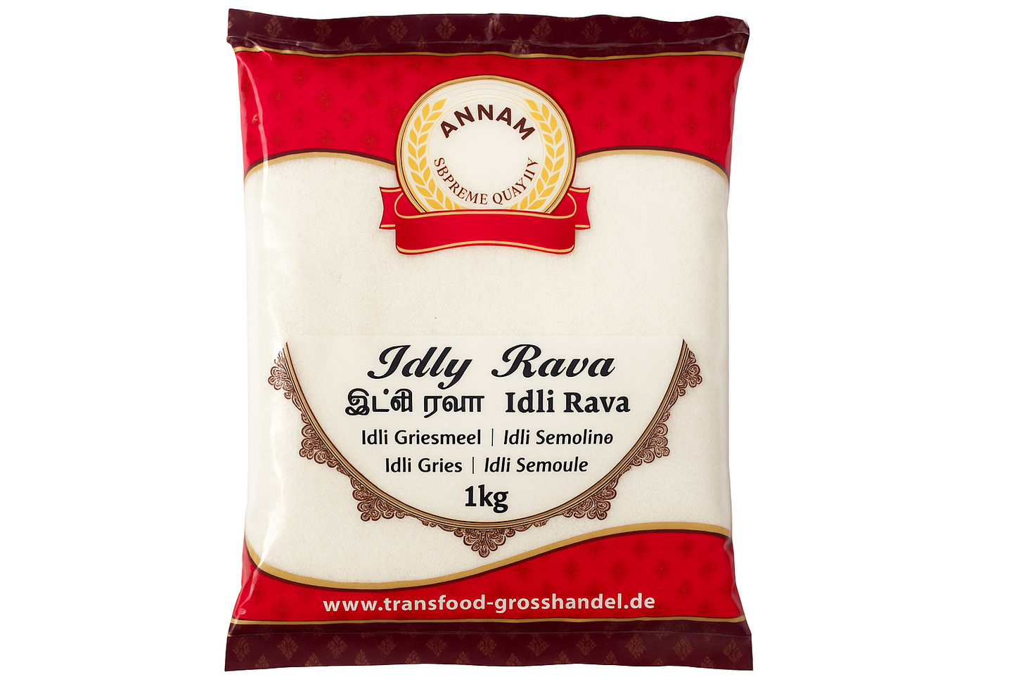 Annam Idly Roasted Rava - mit tamilischer Schrift