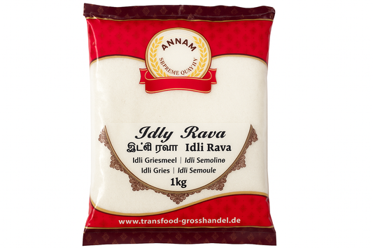 Annam Idly Roasted Rava - mit tamilischer Schrift